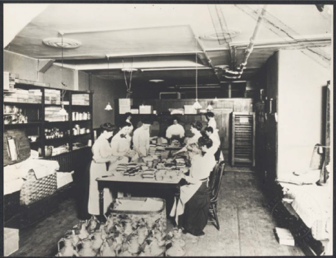 Photo was included in Dr. Jennifer Gadus’s Keynote and depicts NYC’s earliest school meals. 